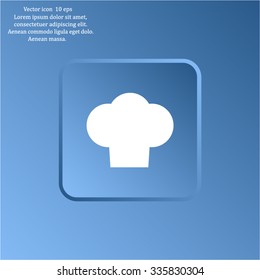 Chef cap icon. Cooking cap