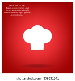 Chef cap icon. Cooking cap