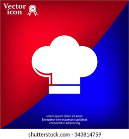 Chef cap icon. Cooking cap