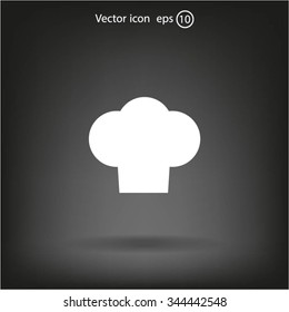 Chef cap icon. Cooking cap