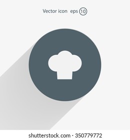 Chef cap icon. Cooking cap