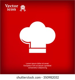 Chef cap icon. Cooking cap