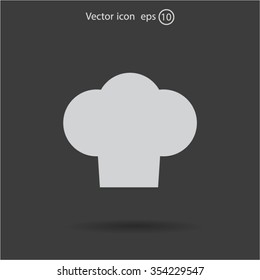 Chef cap icon. Cooking cap