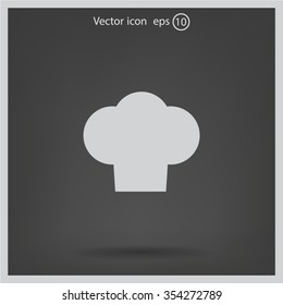 Chef cap icon. Cooking cap