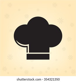 Chef cap icon. Cooking cap