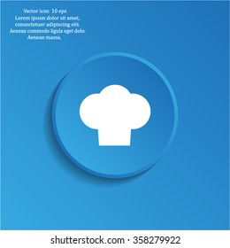 Chef cap icon. Cooking cap