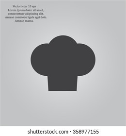 Chef cap icon. Cooking cap