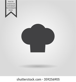 Chef cap icon. Cooking cap