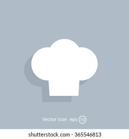 Chef cap icon. Cooking cap