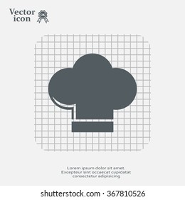 Chef cap icon. Cooking cap
