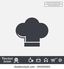 Chef cap icon. Cooking cap