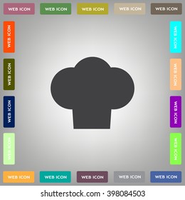 Chef cap icon. Cooking cap
