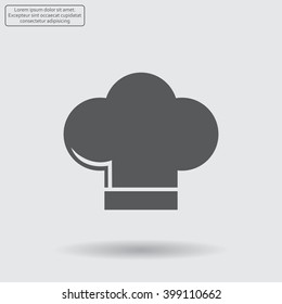 Chef cap icon. Cooking cap