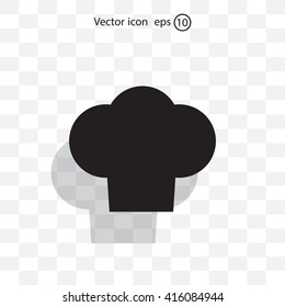 Chef cap icon. Cooking cap