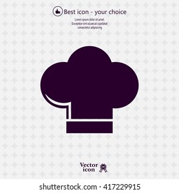 Chef cap icon. Cooking cap
