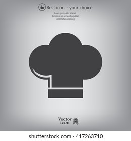 Chef cap icon. Cooking cap