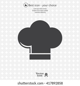 Chef cap icon. Cooking cap