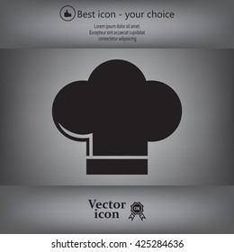 Chef cap icon. Cooking cap