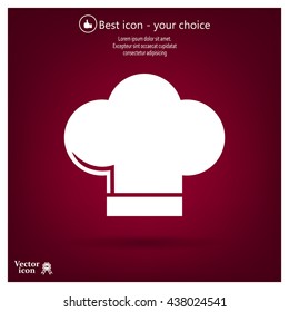 Chef cap icon. Cooking cap