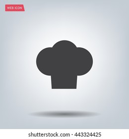 Chef cap icon. Cooking cap
