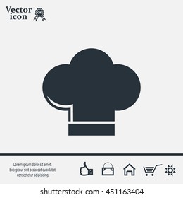 Chef cap icon. Cooking cap