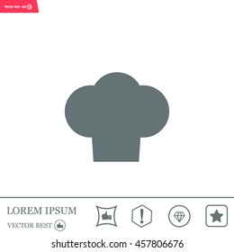 Chef cap icon. Cooking cap