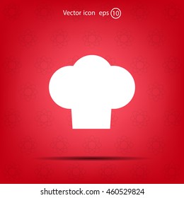 Chef cap icon. Cooking cap