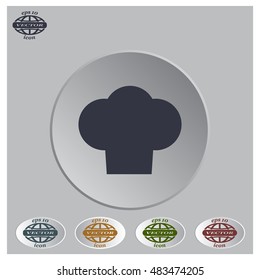 Chef cap icon. Cooking cap