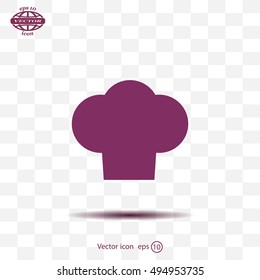 Chef cap icon. Cooking cap