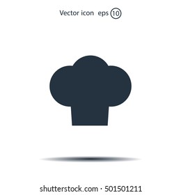 Chef cap icon. Cooking cap