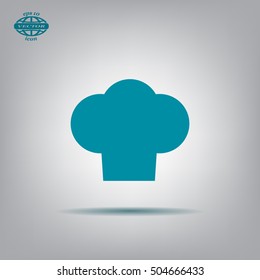 Chef cap icon. Cooking cap