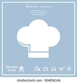 Chef cap icon. Cooking cap