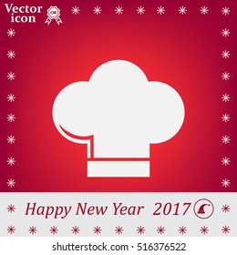 Chef cap icon. Cooking cap