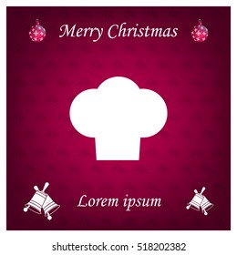 Chef cap icon. Cooking cap