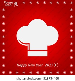 Chef cap icon. Cooking cap