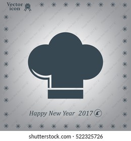 Chef cap icon. Cooking cap