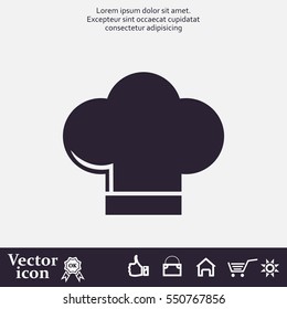 Chef cap icon. Cooking cap