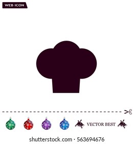 Chef cap icon. Cooking cap