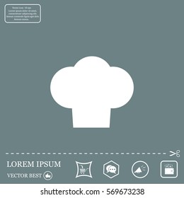 Chef cap icon. Cooking cap