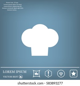 Chef cap icon. Cooking cap