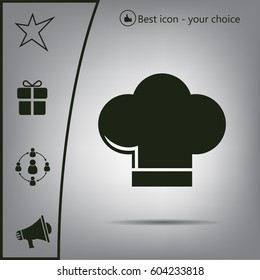 Chef cap icon. Cooking cap