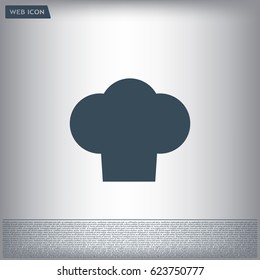 Chef cap icon. Cooking cap