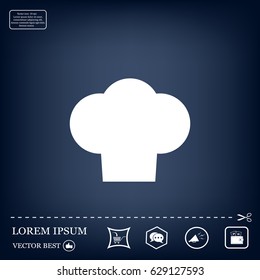 Chef cap icon. Cooking cap