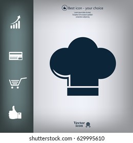 Chef cap icon. Cooking cap