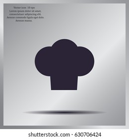 Chef cap icon. Cooking cap
