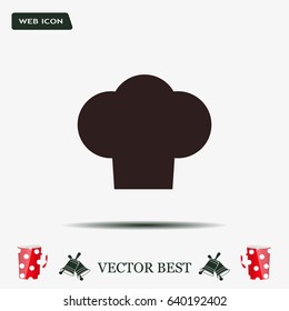 Chef cap icon. Cooking cap