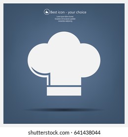 Chef cap icon. Cooking cap