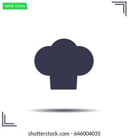 Chef cap icon. Cooking cap