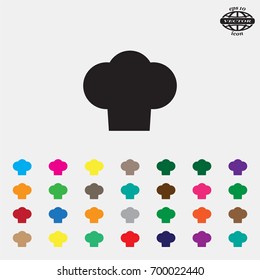 Chef cap icon. Cooking cap