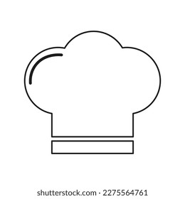 Chef cap icon. Cooking background. Vector illustration.